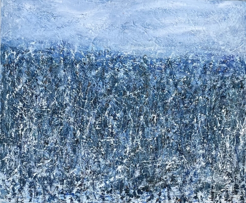 Schneegestöber, 46x55cm, 2022